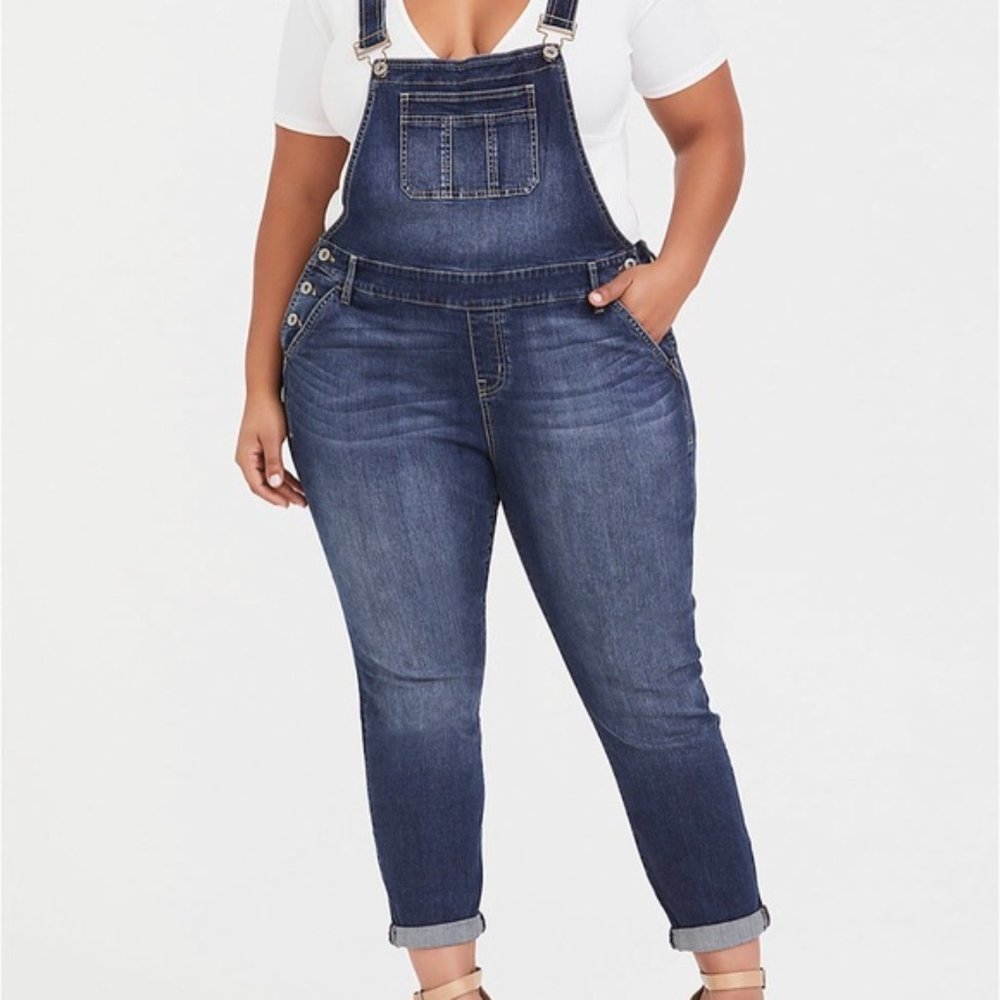 torrid Dark Blue Denim Jeans Overalls